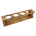 Teak Glashalter 4fach 38.6x7.5x9cm