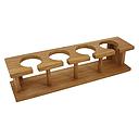 Teak Weinglasständer 4fach 39x9.5x9.5cm