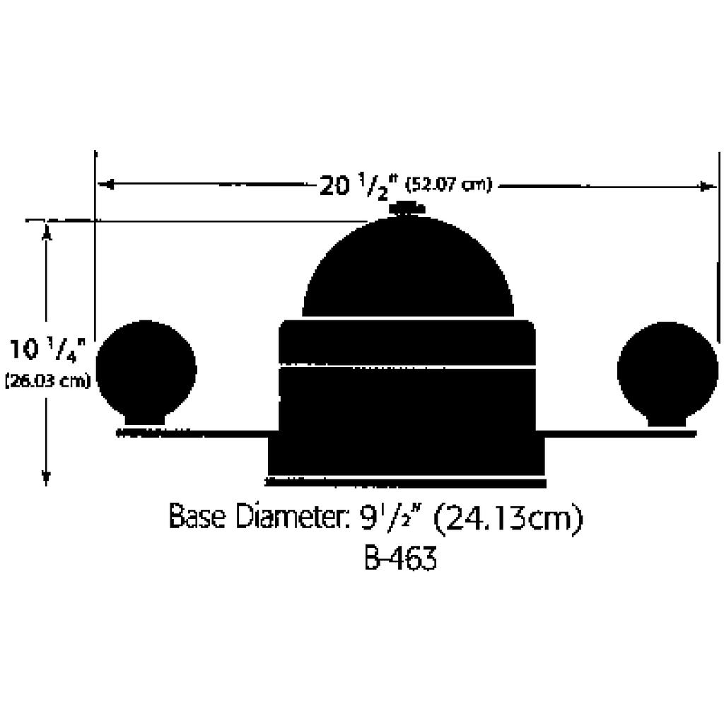 [BM-9067301] Globemaster B-463 - Ø 6" Rose - speziell für Stahl-Schiffe