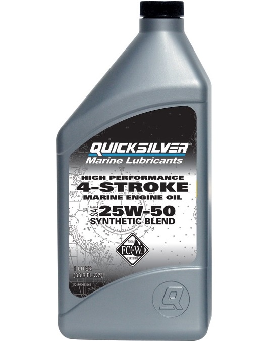 [8M0096256] Original Quicksilver Verado-Öl 25W-50 1Liter
