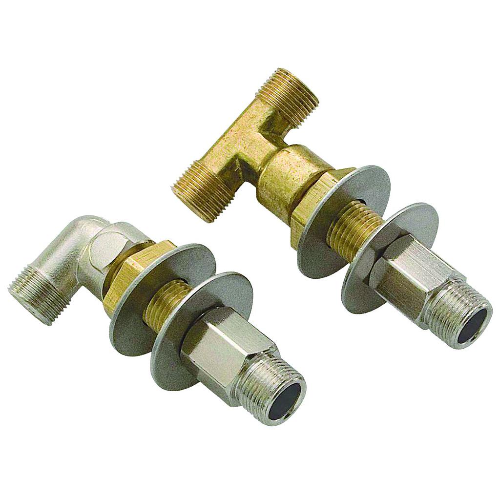 [BM-HF5514] Borddurchlass Fittingkit  L=3/4"" voor 3/8"" tube, twin cilinder